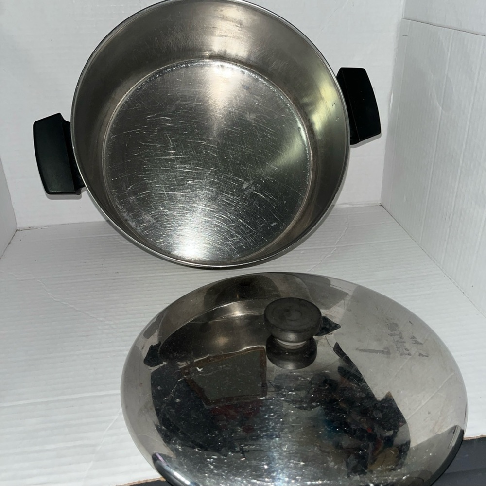 Lot Of 3 REVERE WARE Stainless Steel Copper Pots 2qt 4qt 6qt w/ Lids Cookware - Picture 9 of 9
